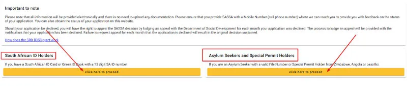 Choose the SASSA SRD R350 Grant Application Method